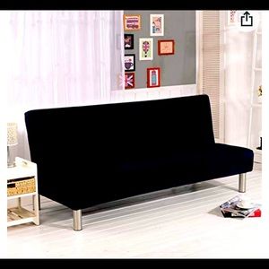 Black Futon Cover